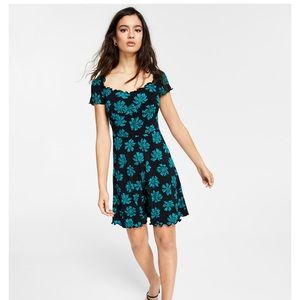 - Bar III sweetheart neck jersey dress